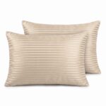 Striped Pillow Cover 405 Beige
