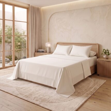 ملاية مخلوط ساده 801 اوف وايت