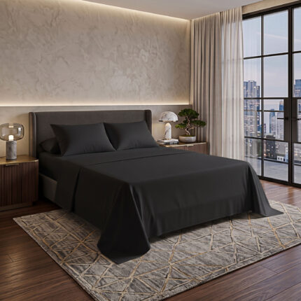 ملاية مايكروفايبر ساده F712 اسود